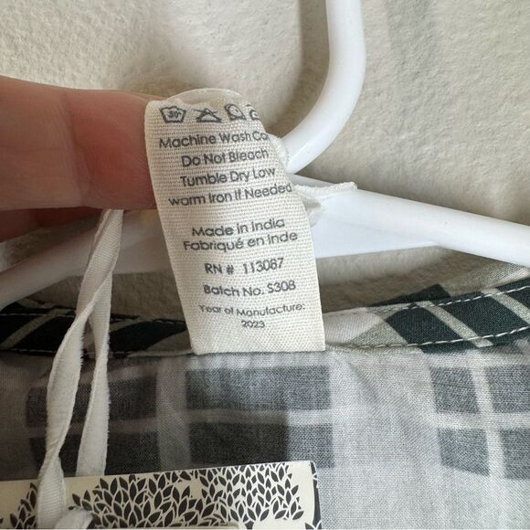 NEW Kate Quinn Organics Girl Plaid Long Sleeve Dress Green Peasant Size 4T - Picture 4 of 6